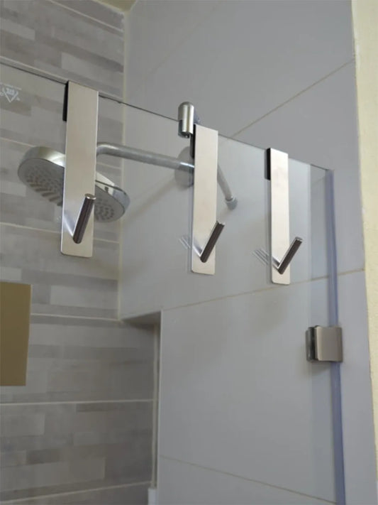 Porte-serviettes de douche en acier inoxydable