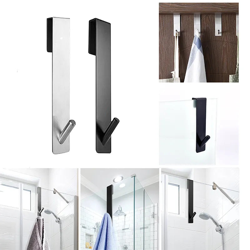 Porte-serviettes de douche en acier inoxydable